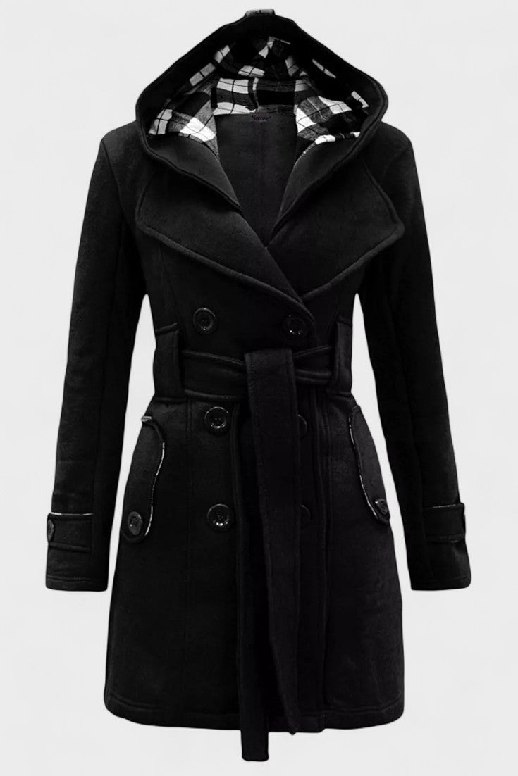 Leona™ | Elegant dobbeltradet frakke