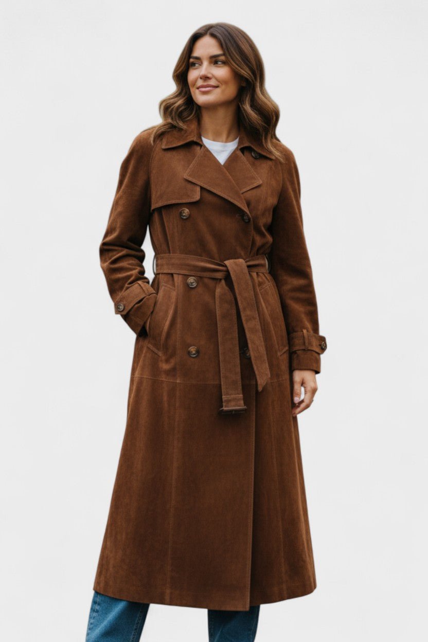 Mille™ | Elegant ruskindstrenchcoat