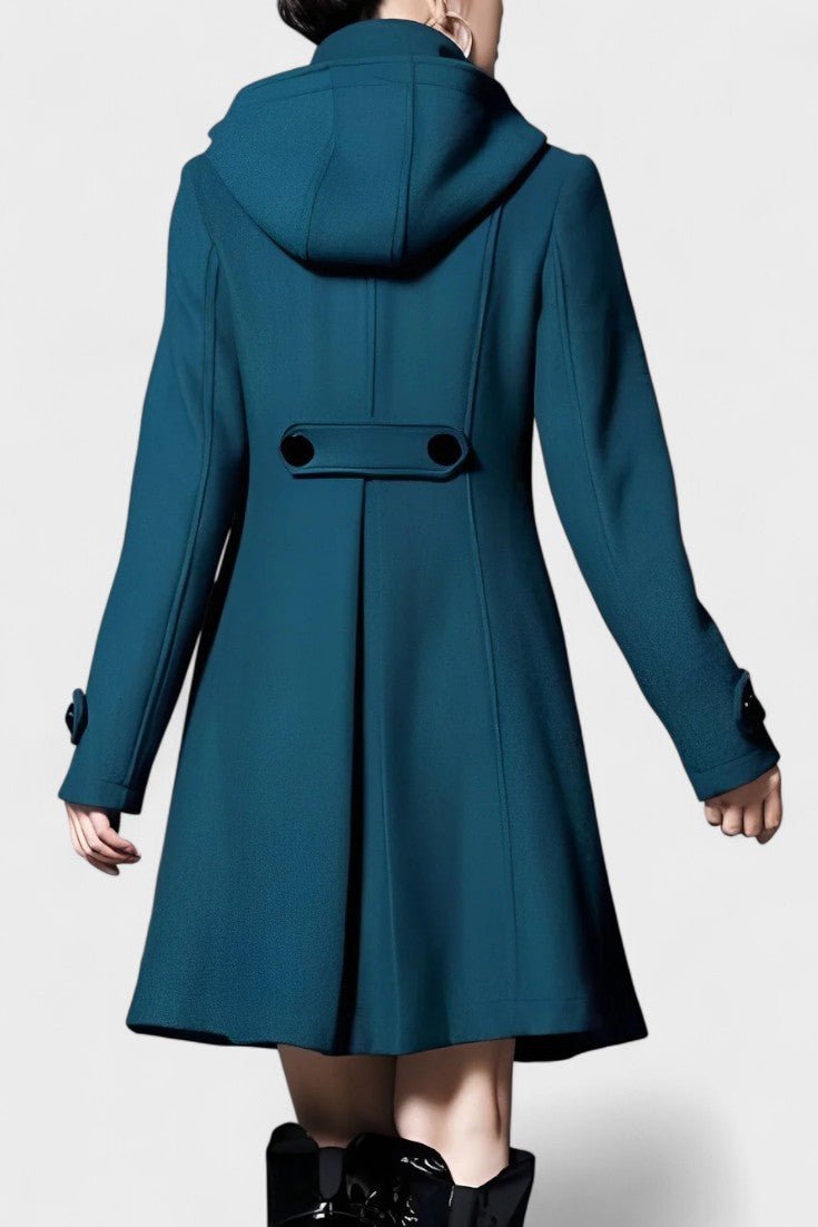 Lenka™ | Elegant frakke med hætte